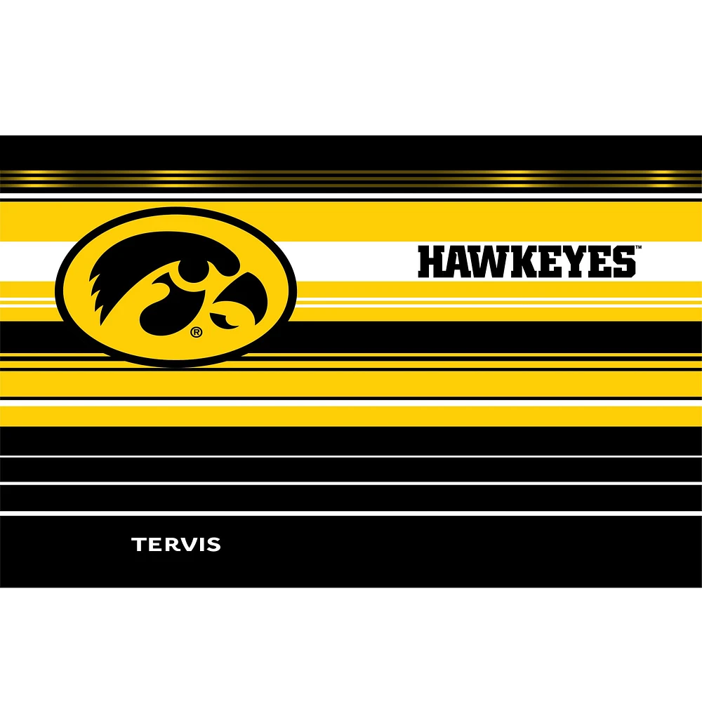 Tervis Iowa Hawkeyes 30oz. Gobelet en acier inoxydable à rayures Hype