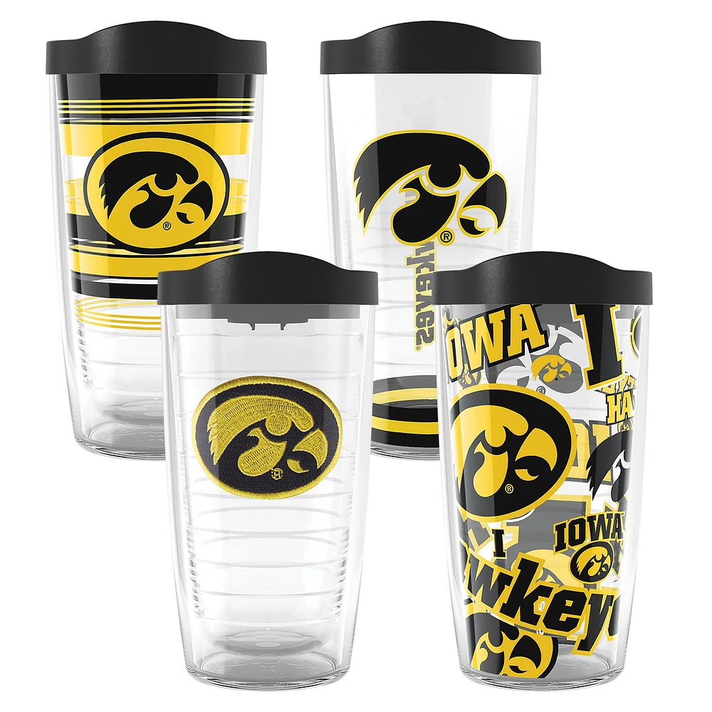 Tervis Iowa Hawkeyes Four-Pack 16oz. Classic Tumbler Set