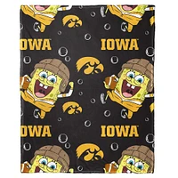 The Northwest Group Iowa Hawkeyes Spongebob Squarepants Hugger Blanket