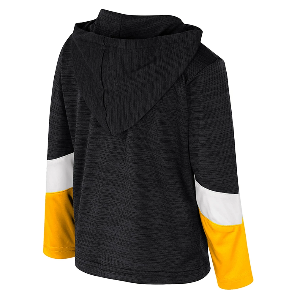 Toddler Colosseum Black Iowa Hawkeyes Rylos Quarter-Zip Windshirt