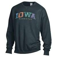 Sweat-shirt surdimensionné unisexe ComfortWash gris Iowa Hawkeyes