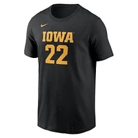 Unisex Nike Caitlin Clark Black Iowa Hawkeyes Retired Player Name & Number T-Shirt