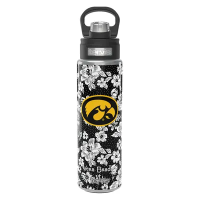 Iowa Hawkeyes Vera Bradley x Tervis 24oz. Wide Mouth Bottle with Deluxe Lid