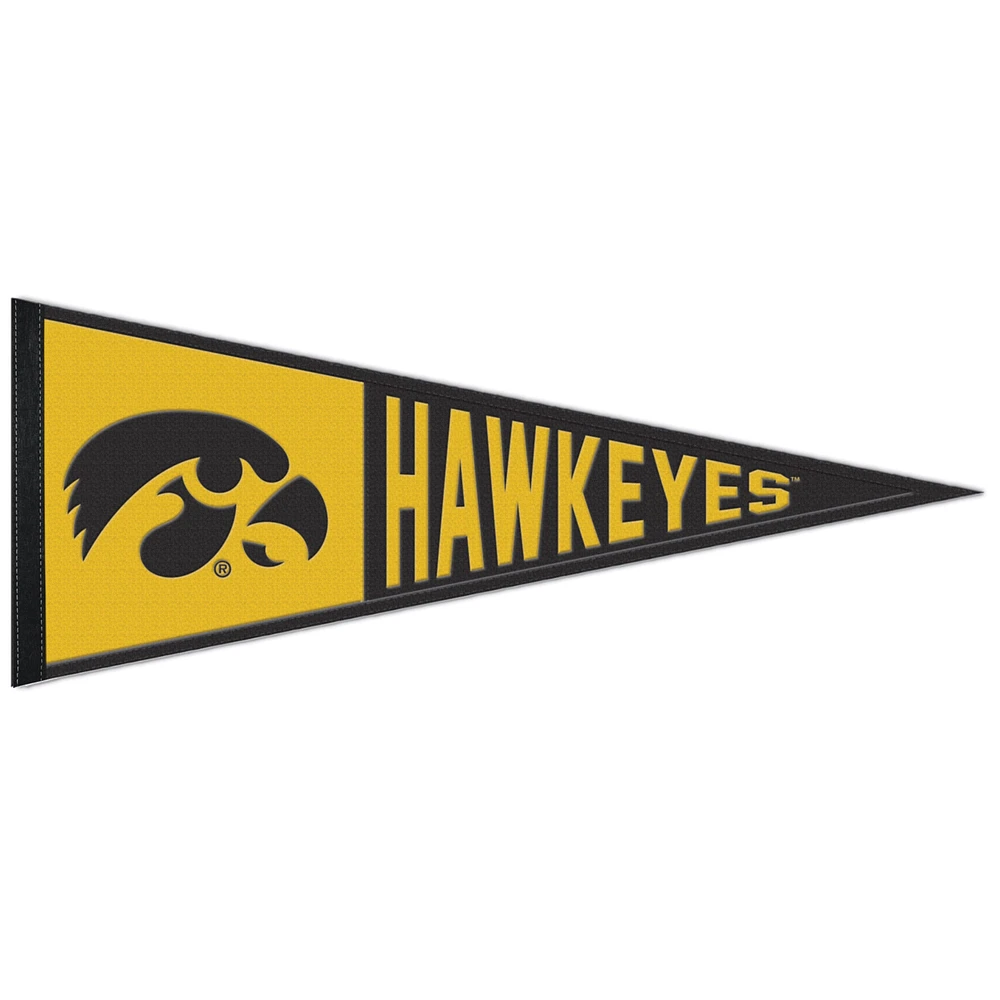 WinCraft Iowa Hawkeyes 13" x 32" Fanion avec logo principal en laine