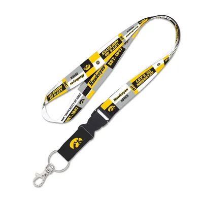 Iowa Hawkeyes WinCraft Color Block Lanyard with Detachable Buckle