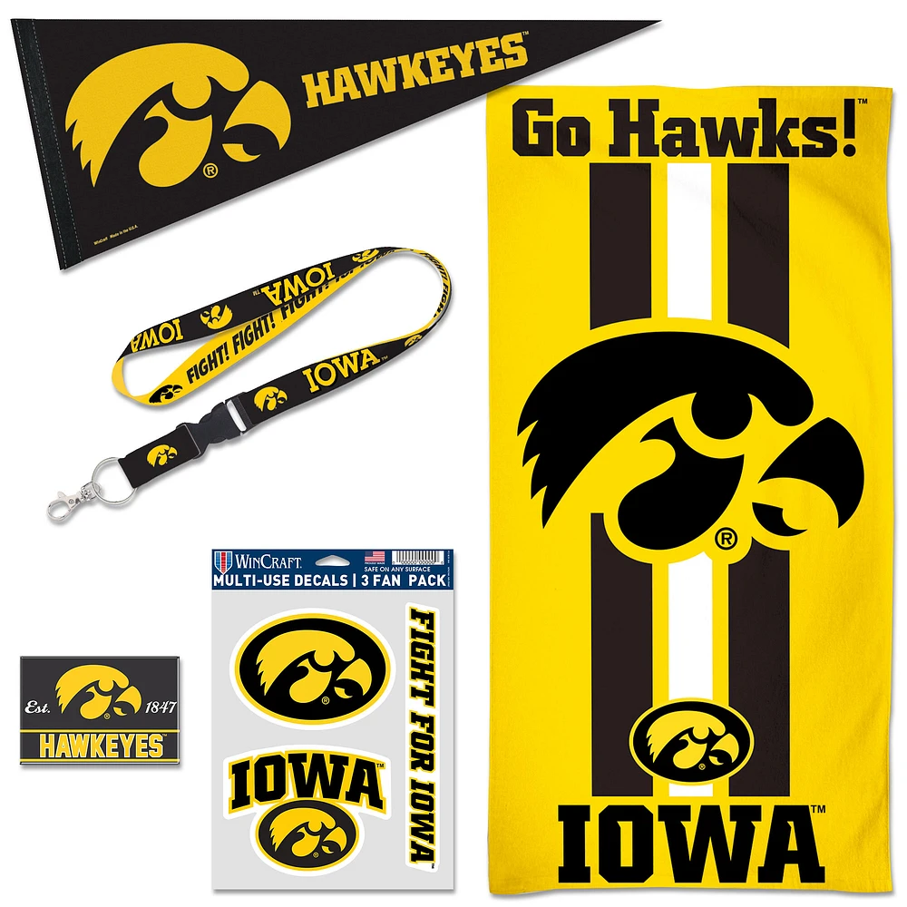 WinCraft Iowa Hawkeyes House Fan Accessories Pack