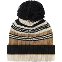 Bonnet en tricot à revers Barista '47 Kaki Iowa Hawkeyes pour femmes avec pompon