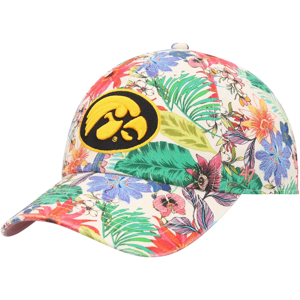 Chapeau réglable '47 Natural Iowa Hawkeyes Pollinator Clean Up pour femmes