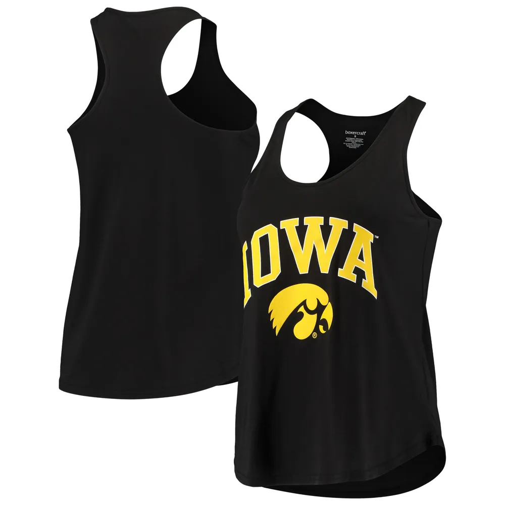 Lids Iowa Hawkeyes Women's Essential Racerback Tank Top - Black