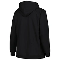 PRF IOWA BLACK WOMENS PLUS HEART & SOUL NOTCH NECK HOODY SWTLADYPO