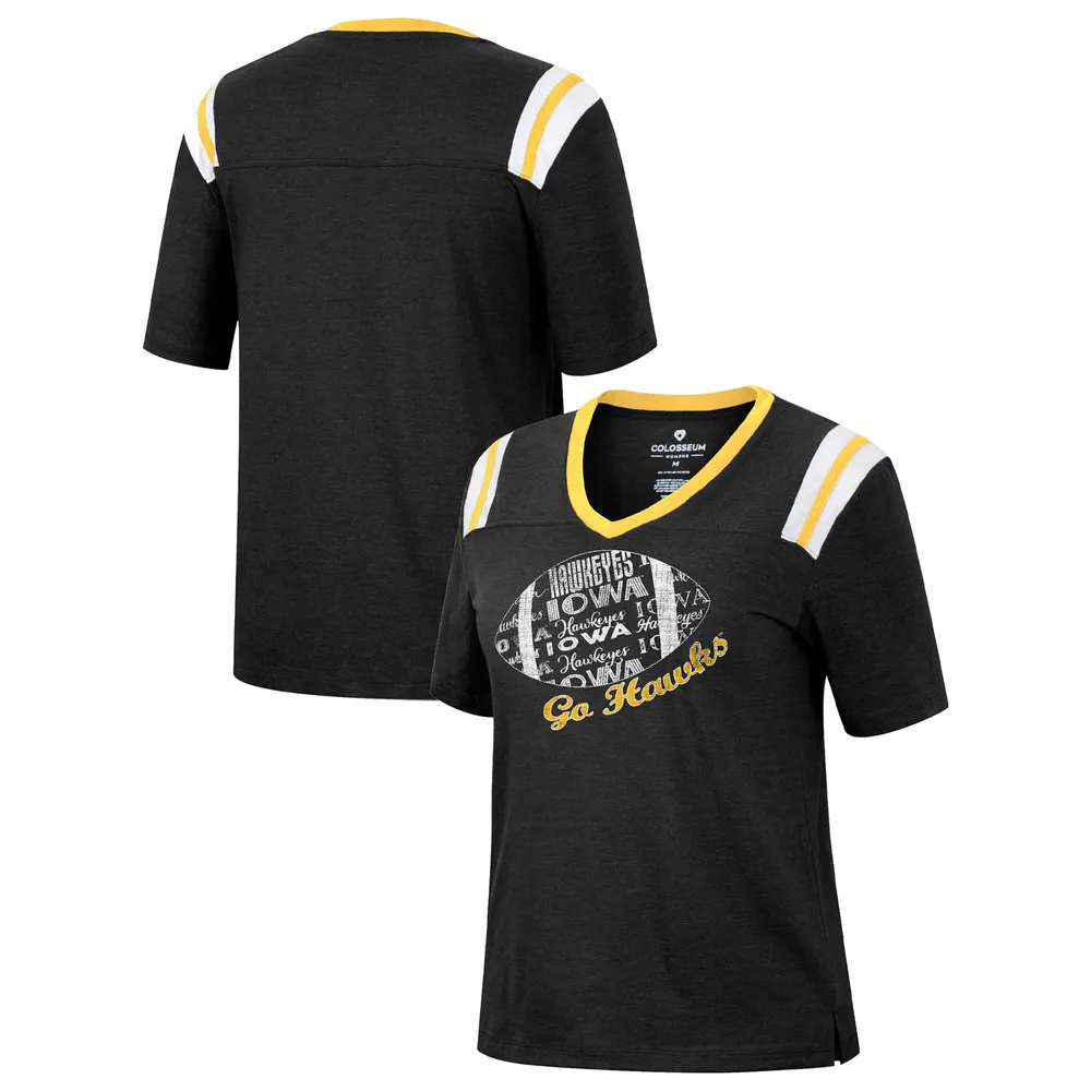 Ladies Football Shirt Fall Football Shirt Black and Gold 