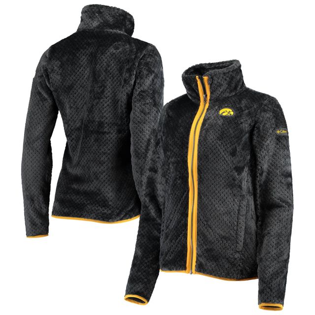 Veste Columbia Iowa Hawkeyes Fireside II Sherpa à fermeture éclair intégrale pour femme