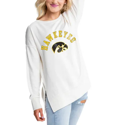 Iowa Hawkeyes Gameday Couture Women's Side Split Pullover Top - Cream