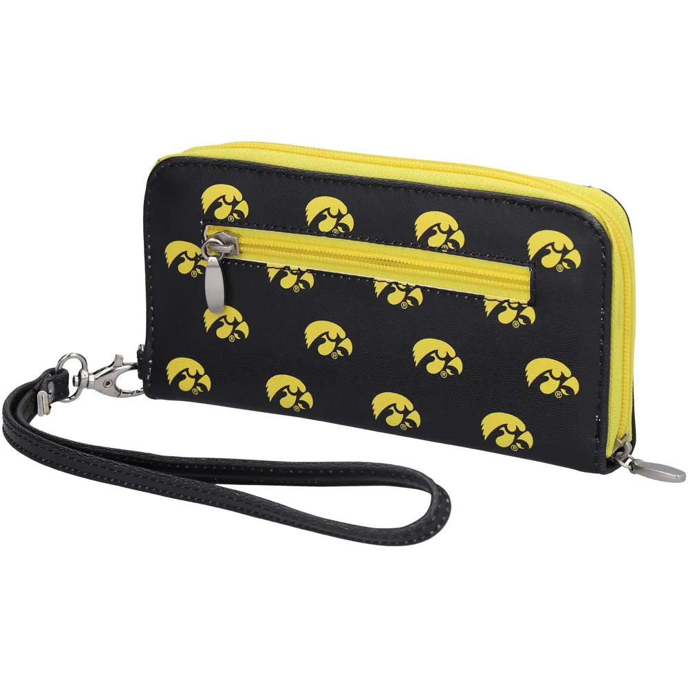 Portefeuille zippé Iowa Hawkeyes pour femme