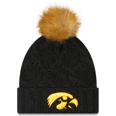 Lids Pittsburgh Steelers New Era Women's Luxe Cuffed Knit Hat with Pom -  Black