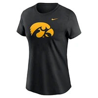 T-shirt Nike noir avec logo Primetime des Iowa Hawkeyes pour femme