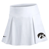 Women's Nike White Iowa Hawkeyes Club Performance Tennis Skirt with Shorts