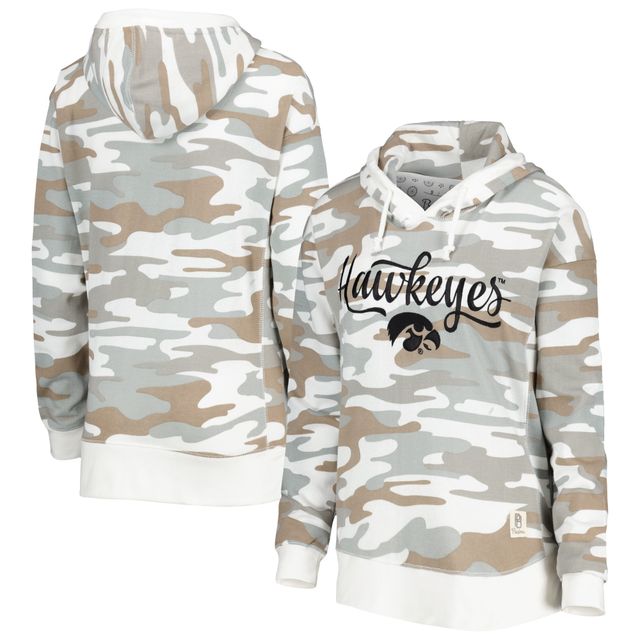 Sweat à capuche Pressbox Camo Iowa Hawkeyes San Pablo pour femme