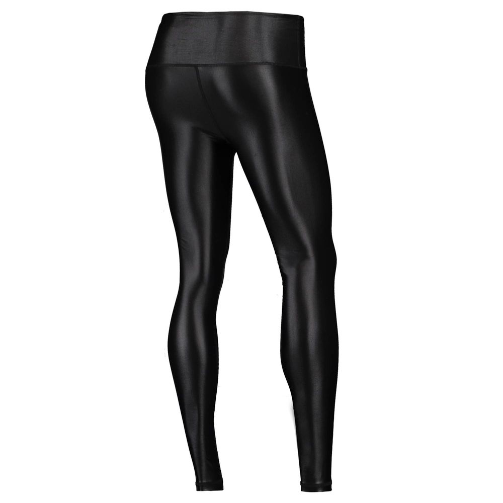 Women's ZooZatz Black Iowa Hawkeyes Shine Liquid Leggings