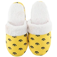 Women's ZooZatz Iowa Hawkeyes Faux Fur Slippers