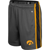 Youth Colosseum Charcoal Iowa Hawkeyes Ripple Shorts
