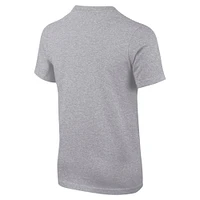 T-shirt pour jeunes Nike Heather Grey Iowa Hawkeyes avec casque