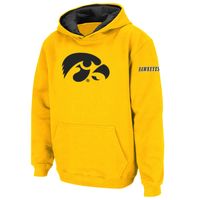 Youth Stadium Athletic Gold Iowa Hawkeyes Big Logo Pullover Hoodie