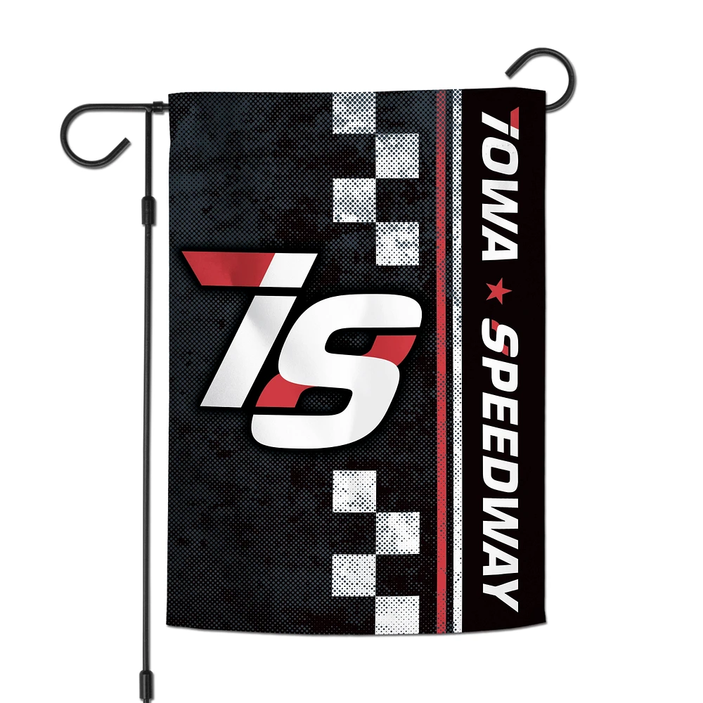 WinCraft Iowa Speedway Drapeau de jardin double face 12,5" x 18"