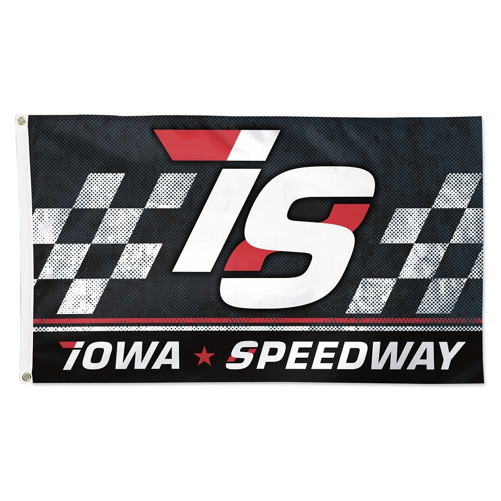 WinCraft Iowa Speedway Drapeau de luxe simple face 3' x 5'