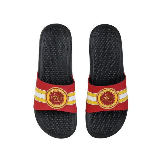 FOCO Louisville Men's Raised Slide Sandals, Size: XL, Red