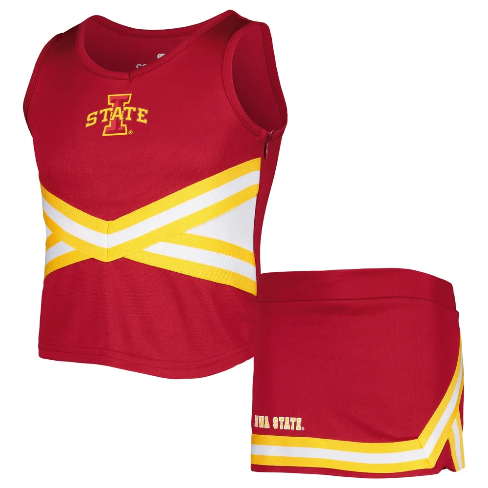 Girls Youth Colosseum Cardinal Iowa State Cyclones Carousel Ensemble de pom-pom girl