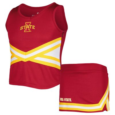 Girls Youth Colosseum Cardinal Iowa State Cyclones Carousel Cheerleader Set