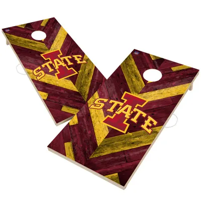 Iowa State Cyclones 2' x 4' Herringbone Design Cornhole Set