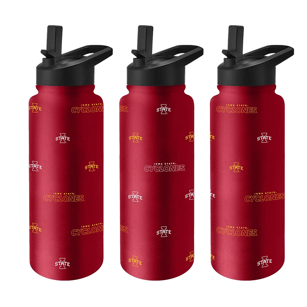 Bouteille de 34 oz pour rafraîchissement et répétition de l'Iowa State Cyclones