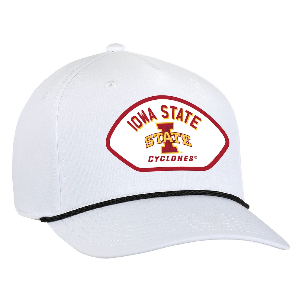 Men's Ahead  White Iowa State Cyclones Alto Rope Adjustable Hat