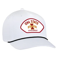 Men's Ahead  White Iowa State Cyclones Alto Rope Adjustable Hat