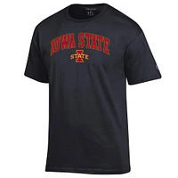 Men's Champion  Black Iowa State Cyclones Arched Logo T-Shirt