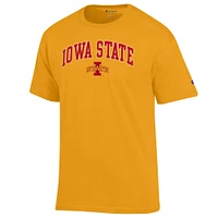 T-shirt homme Champion Gold Iowa State Cyclones Arch Over Logo