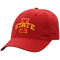 Casquette ajustable Top of the World Cardinal Iowa State Cyclones pour homme