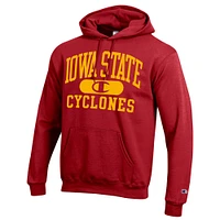 Sweat à capuche Champion Cardinal Iowa State Cyclones Arch Pill pour homme