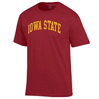 Men's Champion  Cardinal Iowa State Cyclones Basic Arch T-Shirt