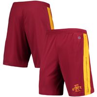 Men's Champion Cardinal Iowa State Cyclones Side Stripe Shorts