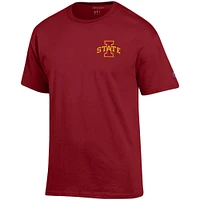 Men's Champion Cardinal Iowa State Cyclones Stack 2-Hit T-Shirt