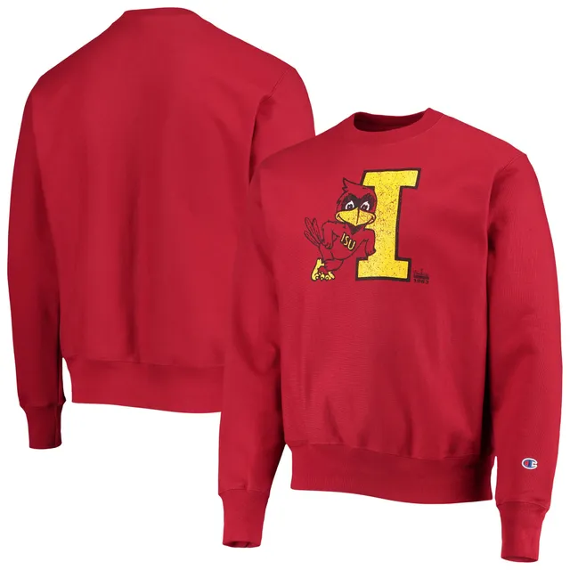 Lids Louisville Cardinals Champion Vault Logo Reverse Weave Pullover Hoodie  - Red