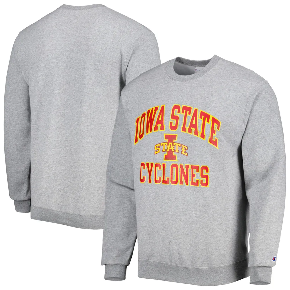 Sweat-shirt Champion Heather Grey Iowa State Cyclones High Motor pour homme