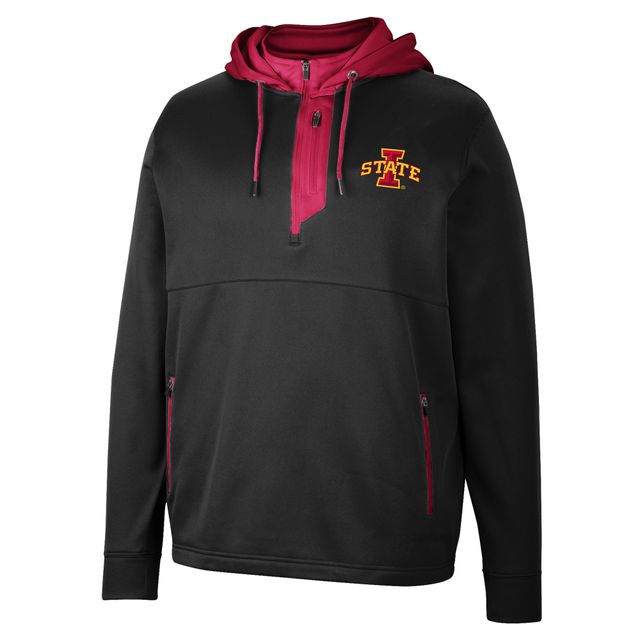 Sweat à capuche noir Colosseum Iowa State Cyclones Luge 3.0 pour homme