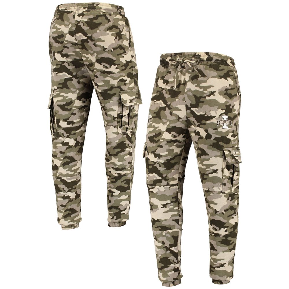 Men's Colosseum Camo Iowa State Cyclones OHT Military Appreciation Code Fleece Pants