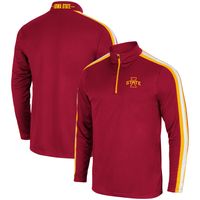 Men's Colosseum Cardinal Iowa State Cyclones 1955 Quarter-Zip Jacket