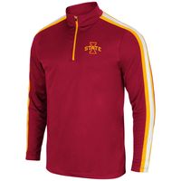 Men's Colosseum Cardinal Iowa State Cyclones 1955 Quarter-Zip Jacket