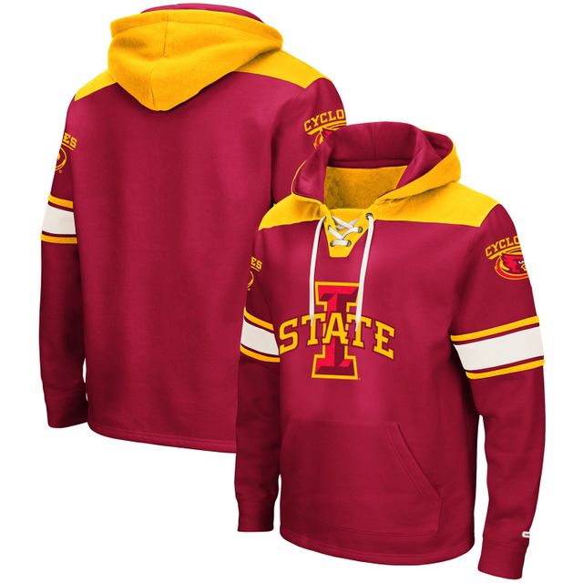 Sweat à capuche lacets Colosseum Cardinal Iowa State Cyclones 2.0 pour hommes